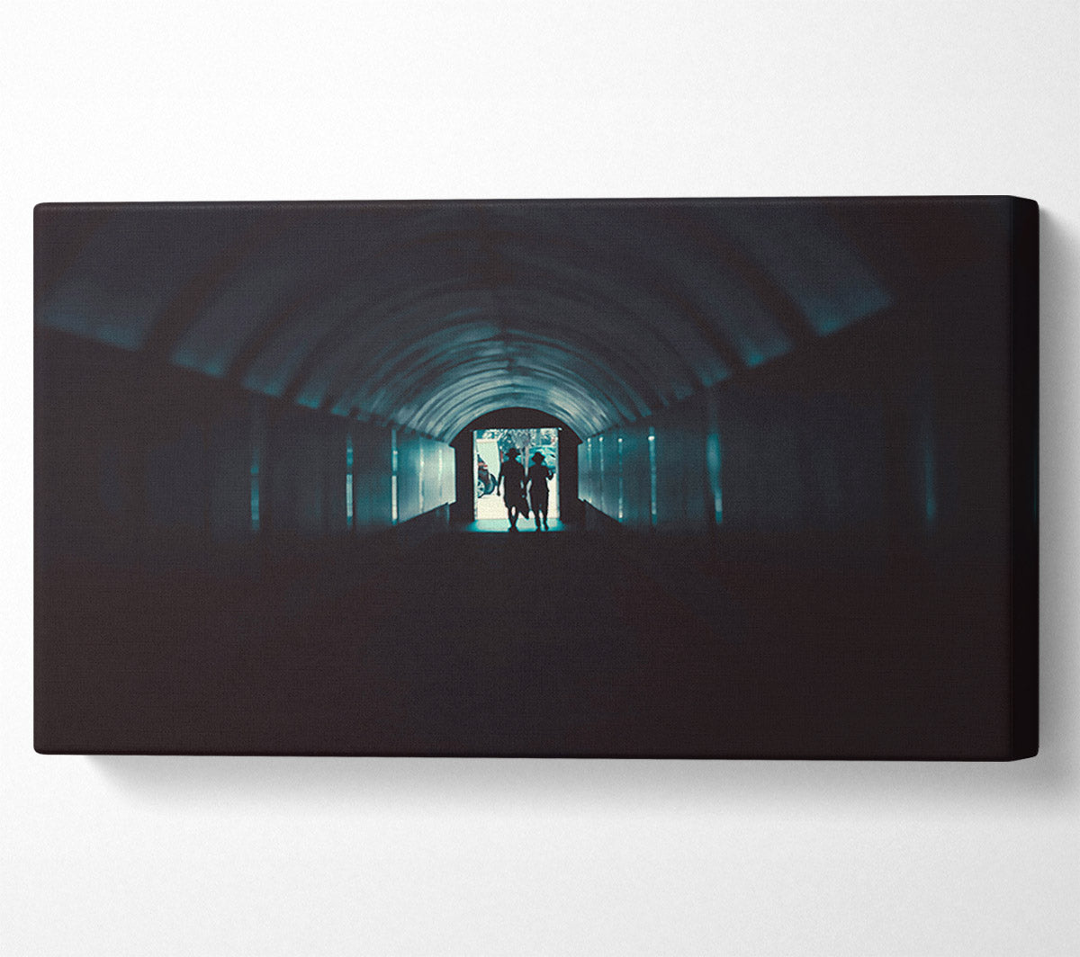 Teal Tunnel Vision Canvas Wall Art