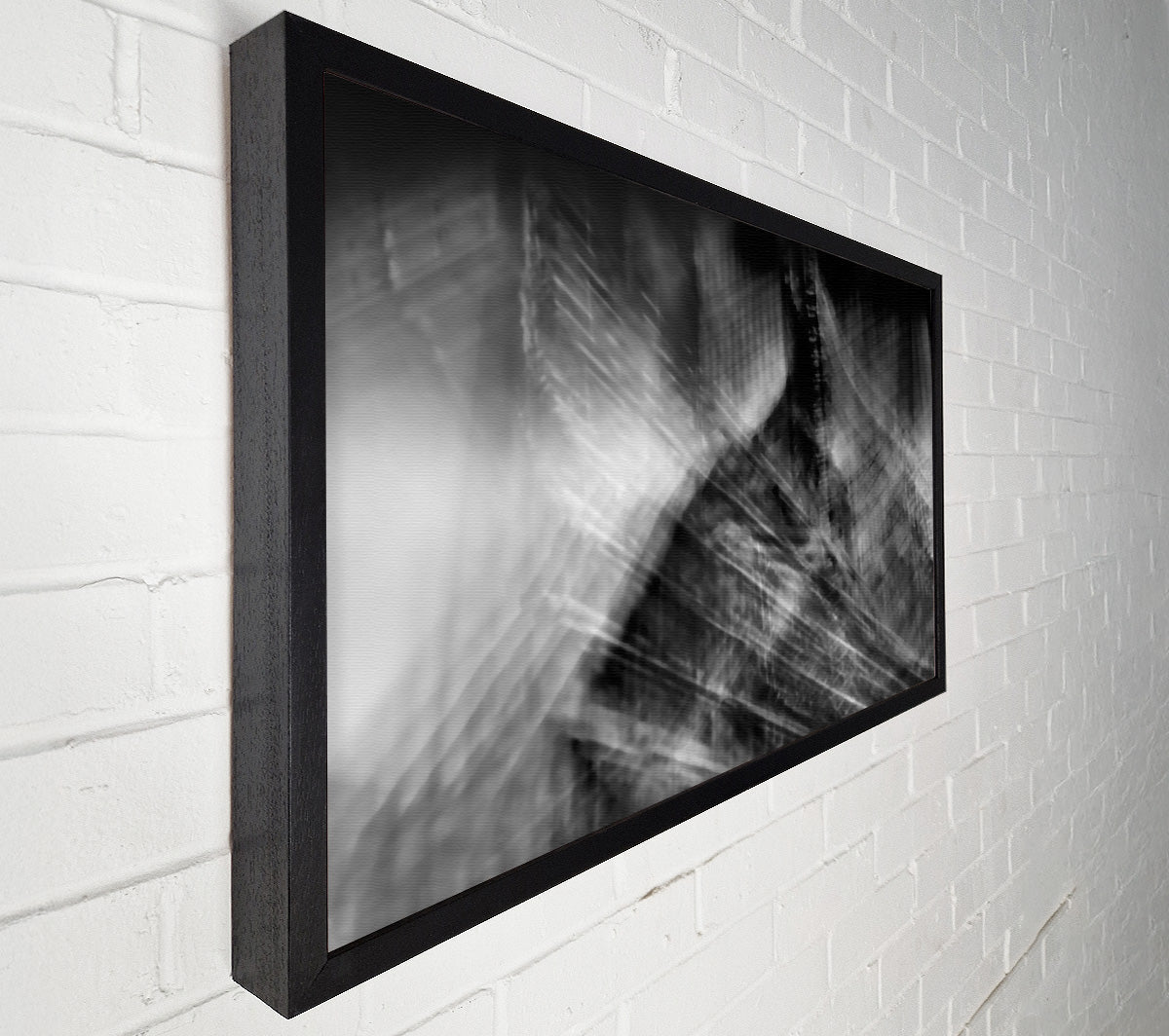 Silvery Urban Echoes Canvas Wall Art