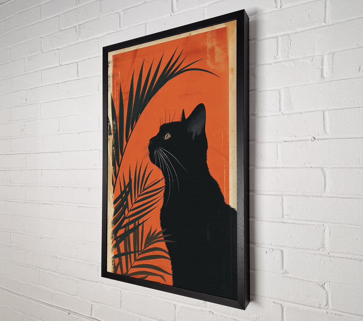 Orange Cat Gaze Canvas Print