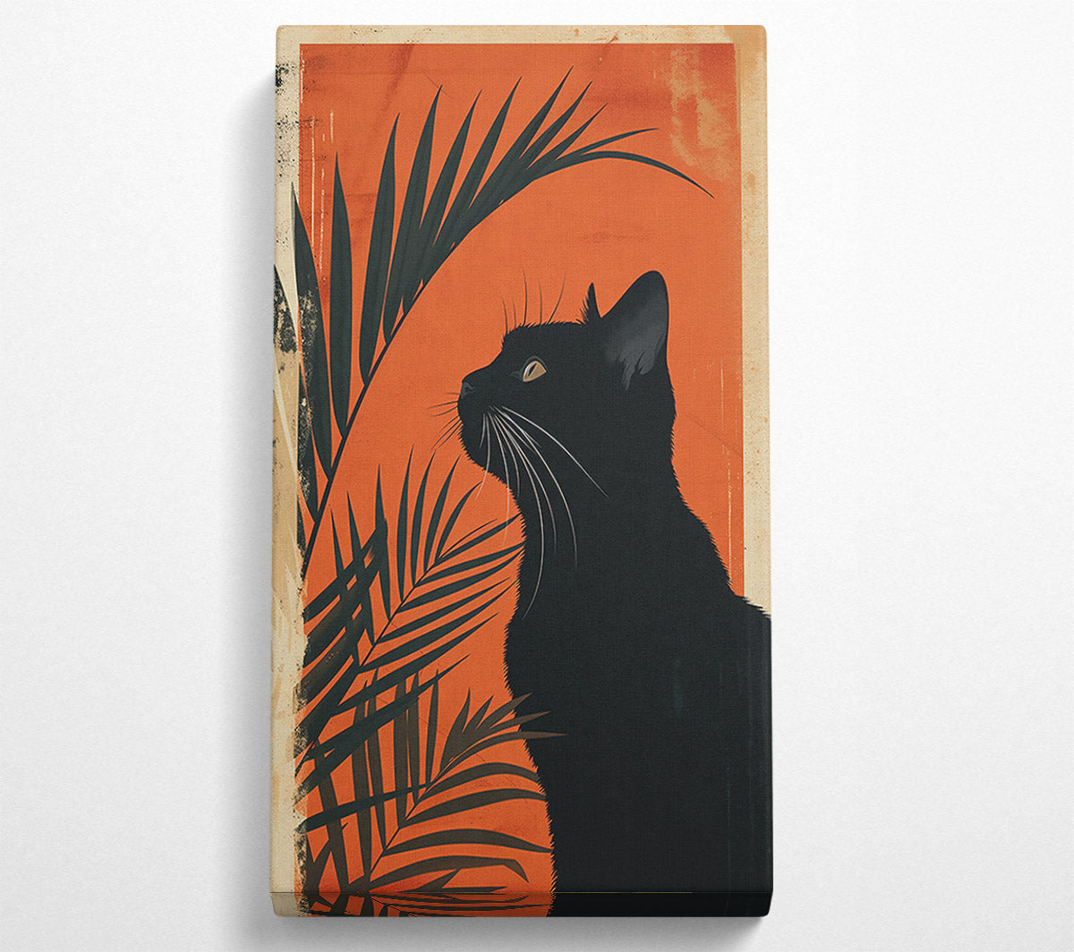 Orange Cat Gaze Canvas Print