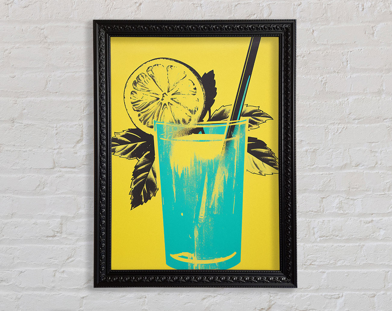 Lemonade Retro Framed Print