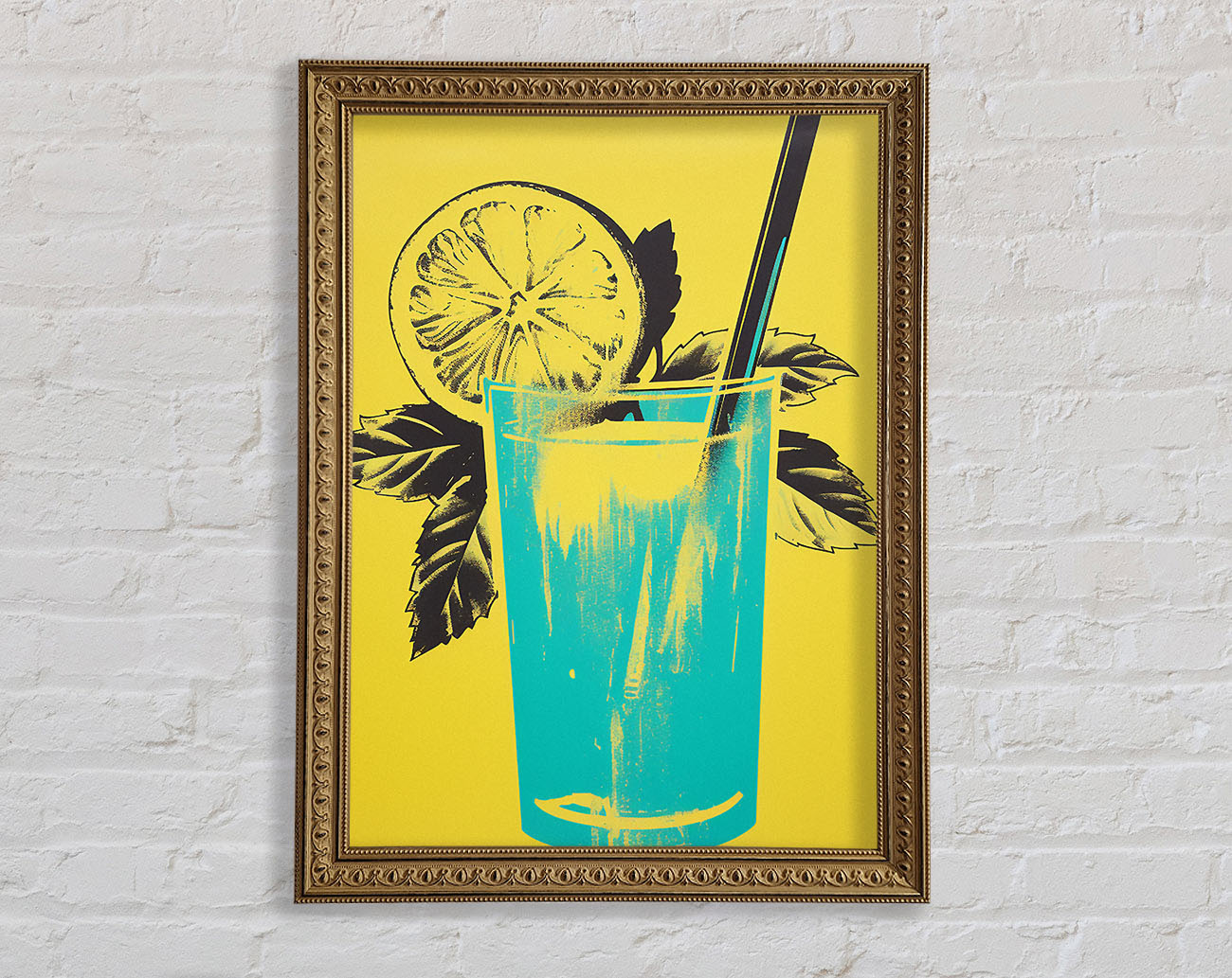 Lemonade Retro Framed Print
