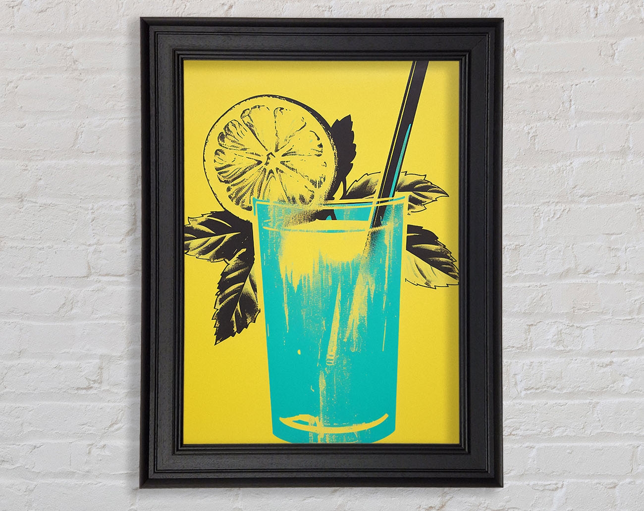 Lemonade Retro Framed Print