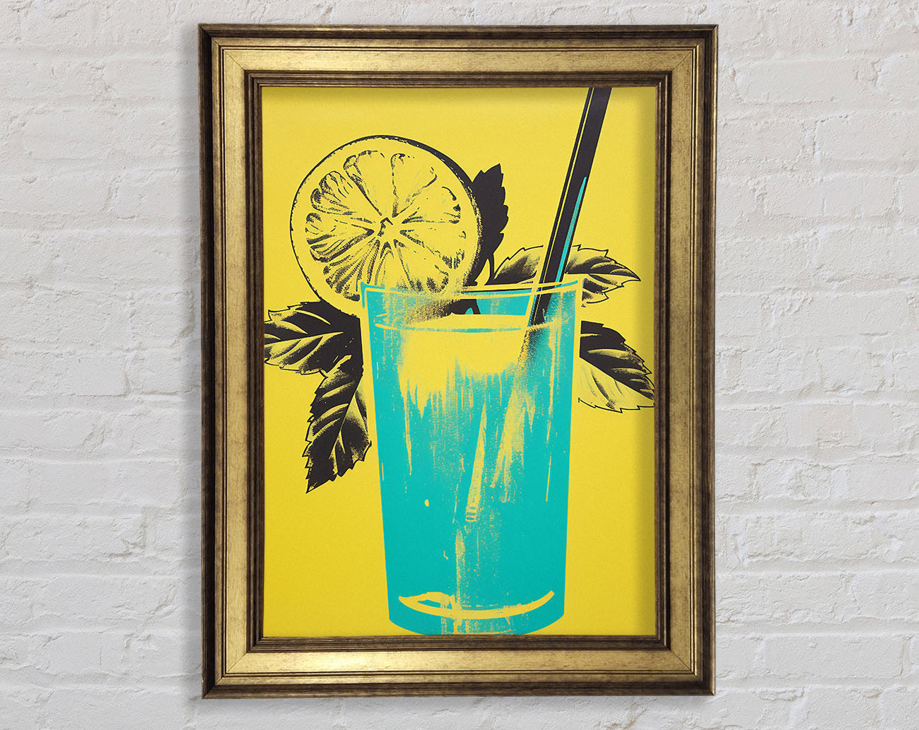 Lemonade Retro Framed Print