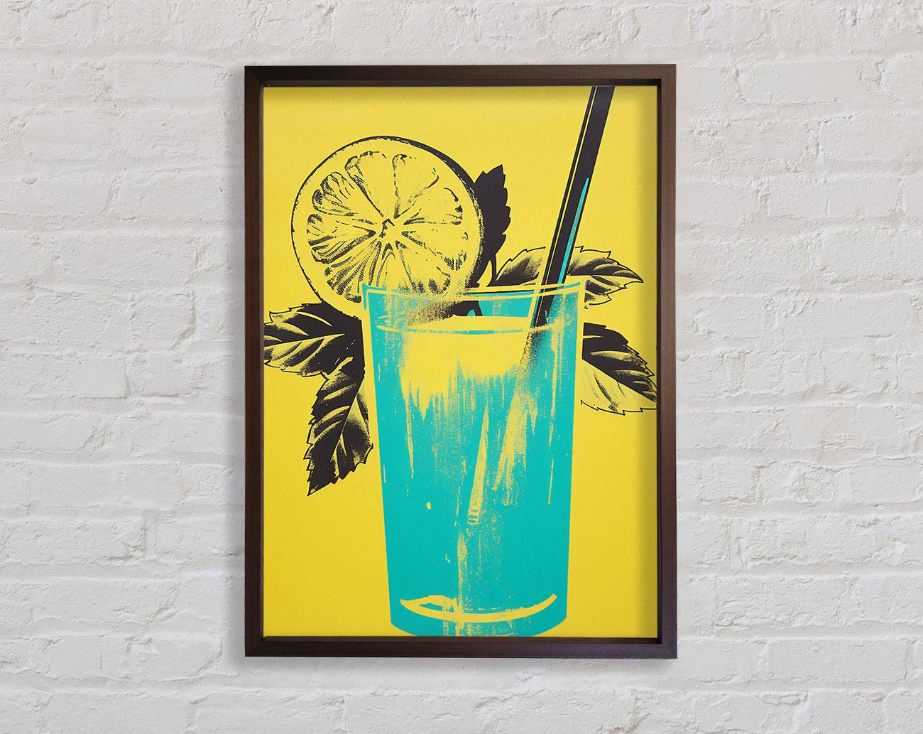 Lemonade Retro Framed Print