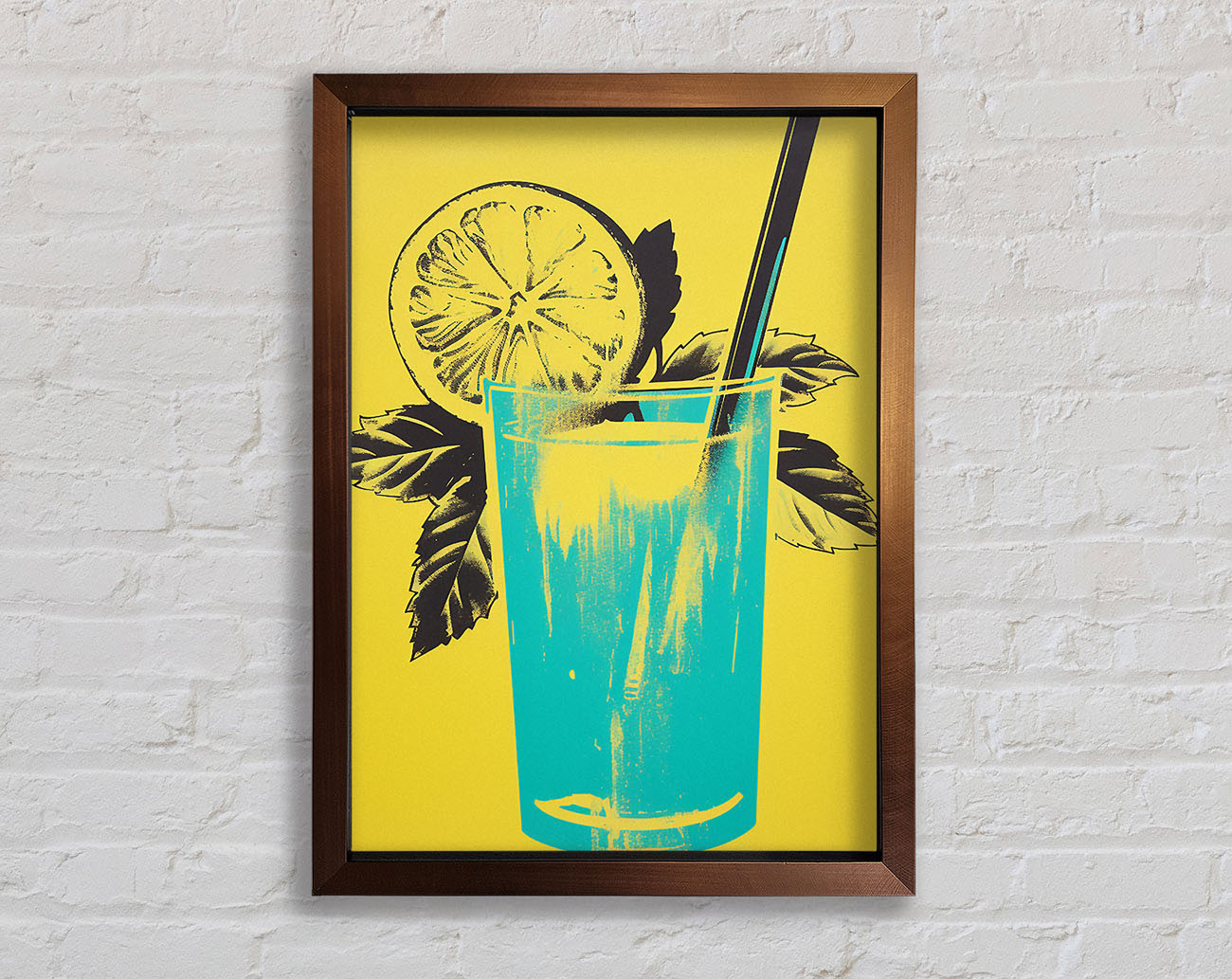 Lemonade Retro Framed Print