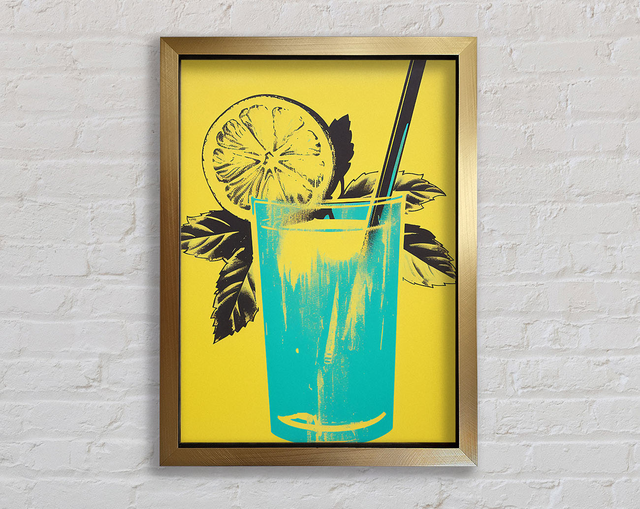 Lemonade Retro Framed Print