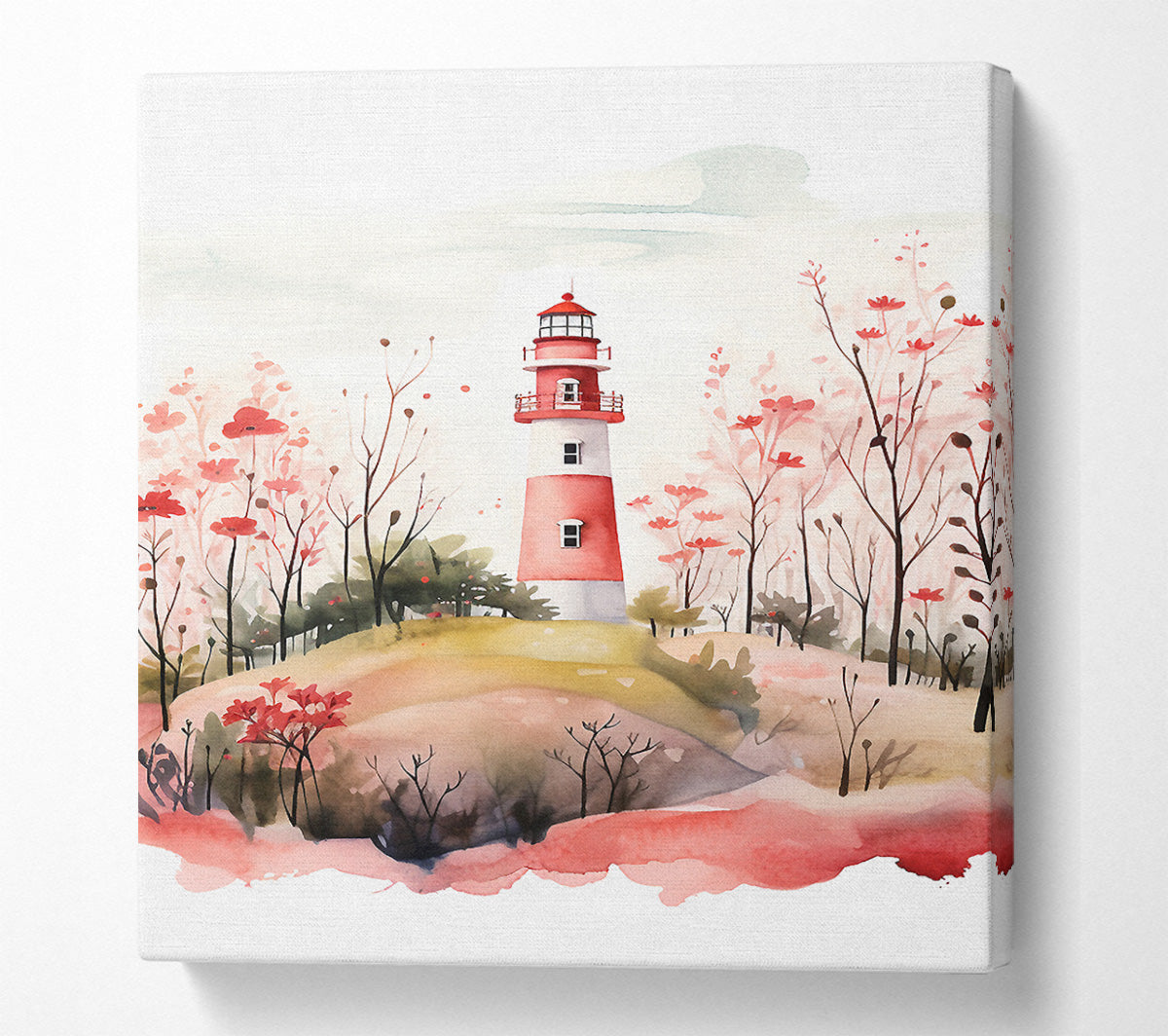 Lighthouse Garden Canvas Art