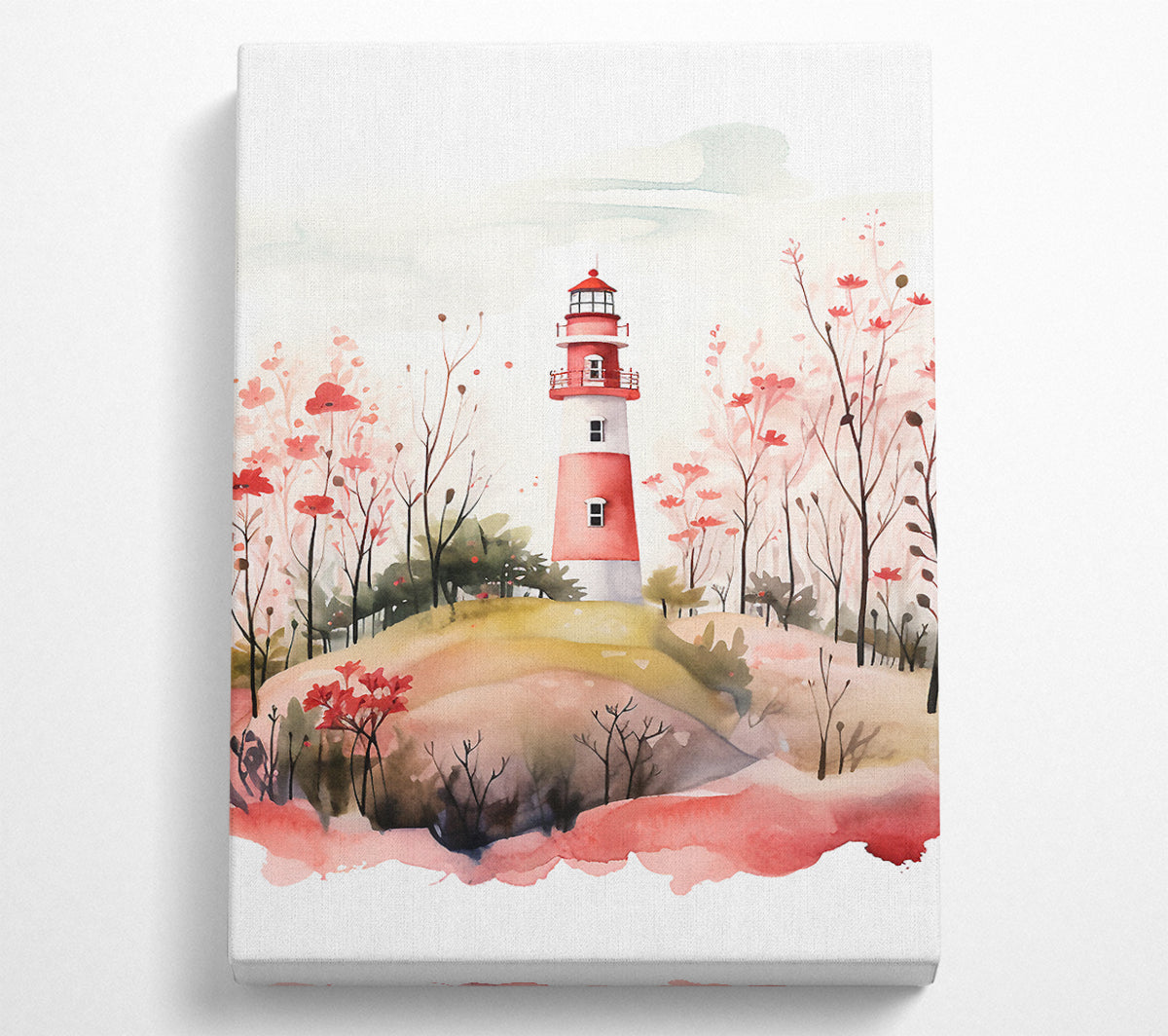 Lighthouse Garden Canvas Art