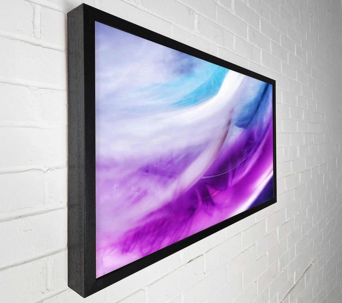 Purple Feather Dream Canvas Wall Art