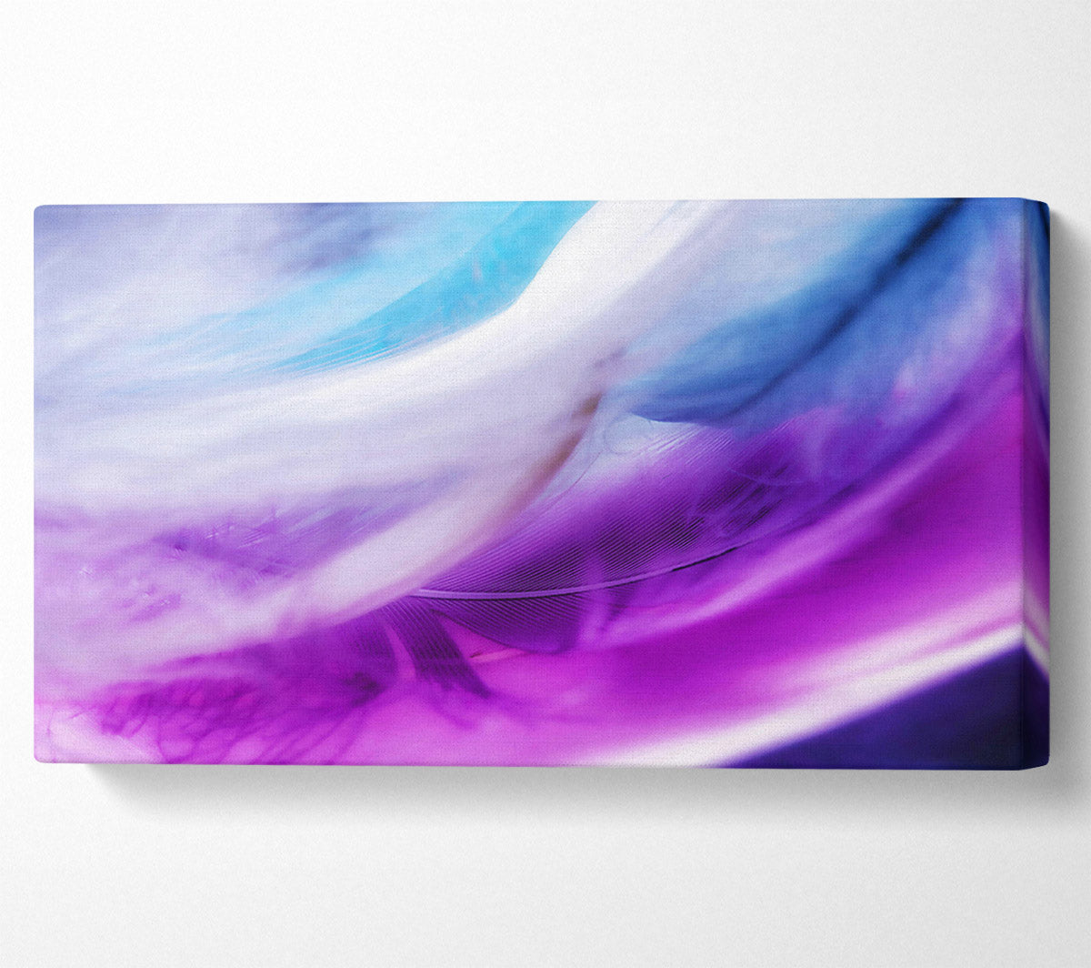 Purple Feather Dream Canvas Wall Art