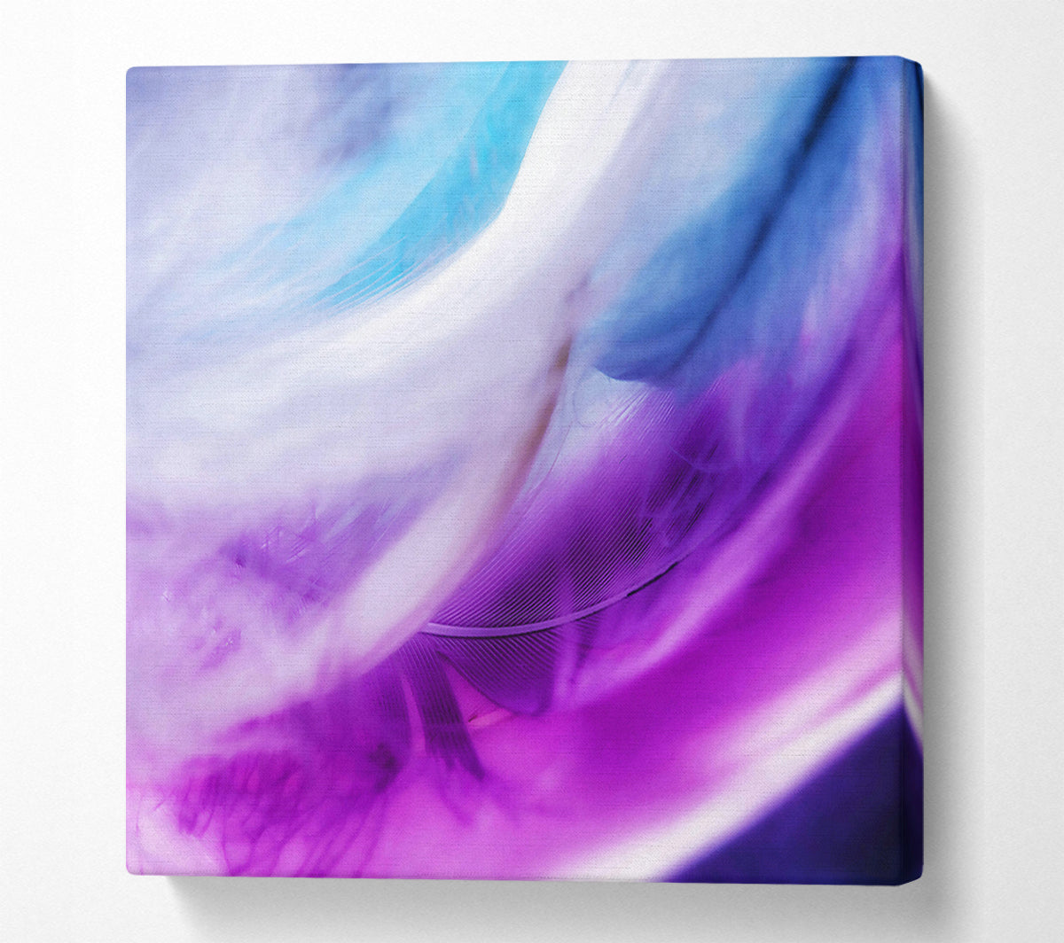Purple Feather Dream Canvas Wall Art