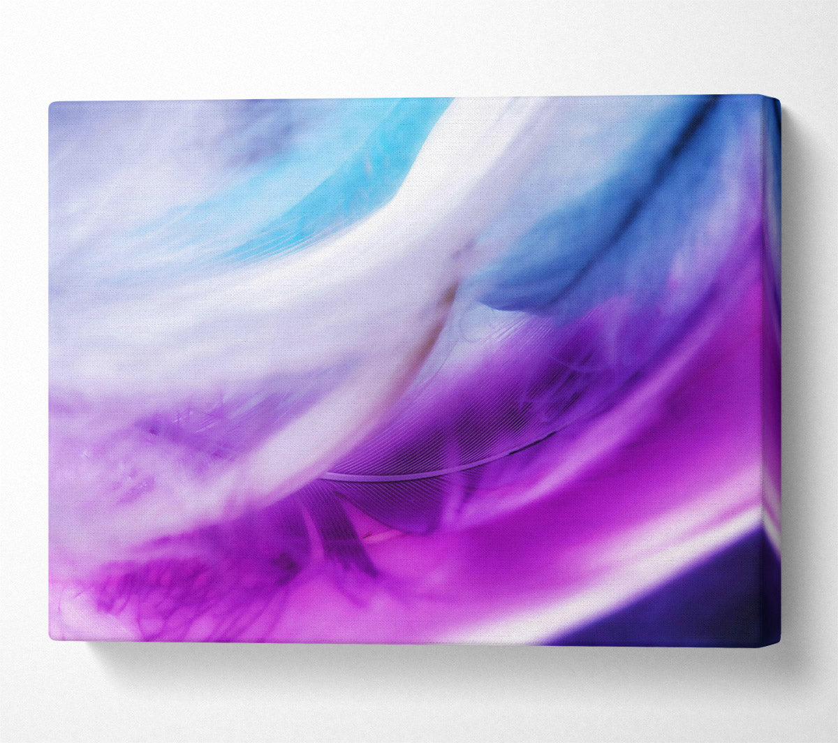 Purple Feather Dream Canvas Wall Art