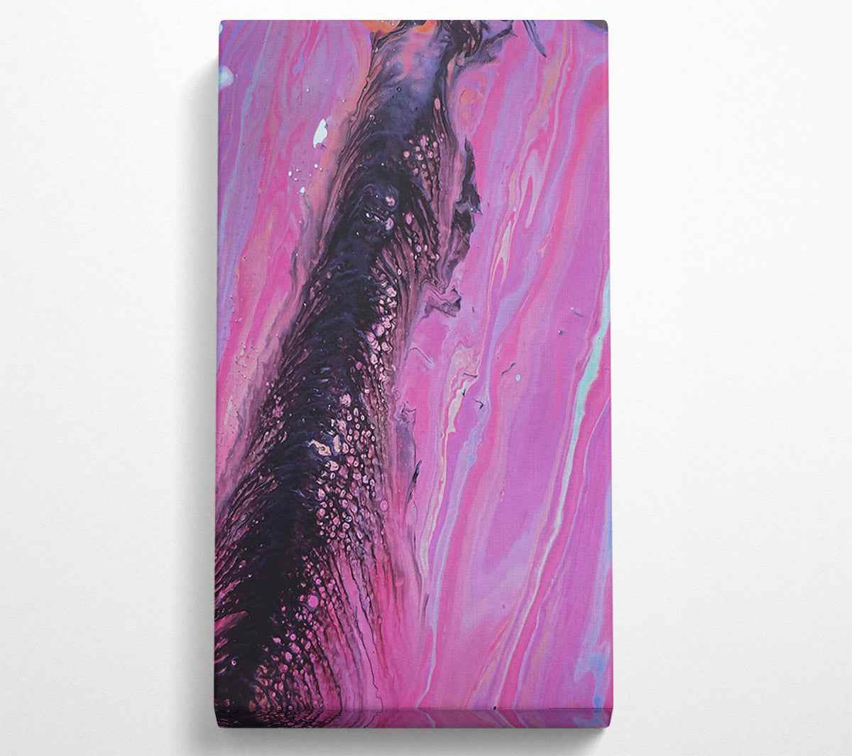Pink Galactic Flow Canvas Wall Art