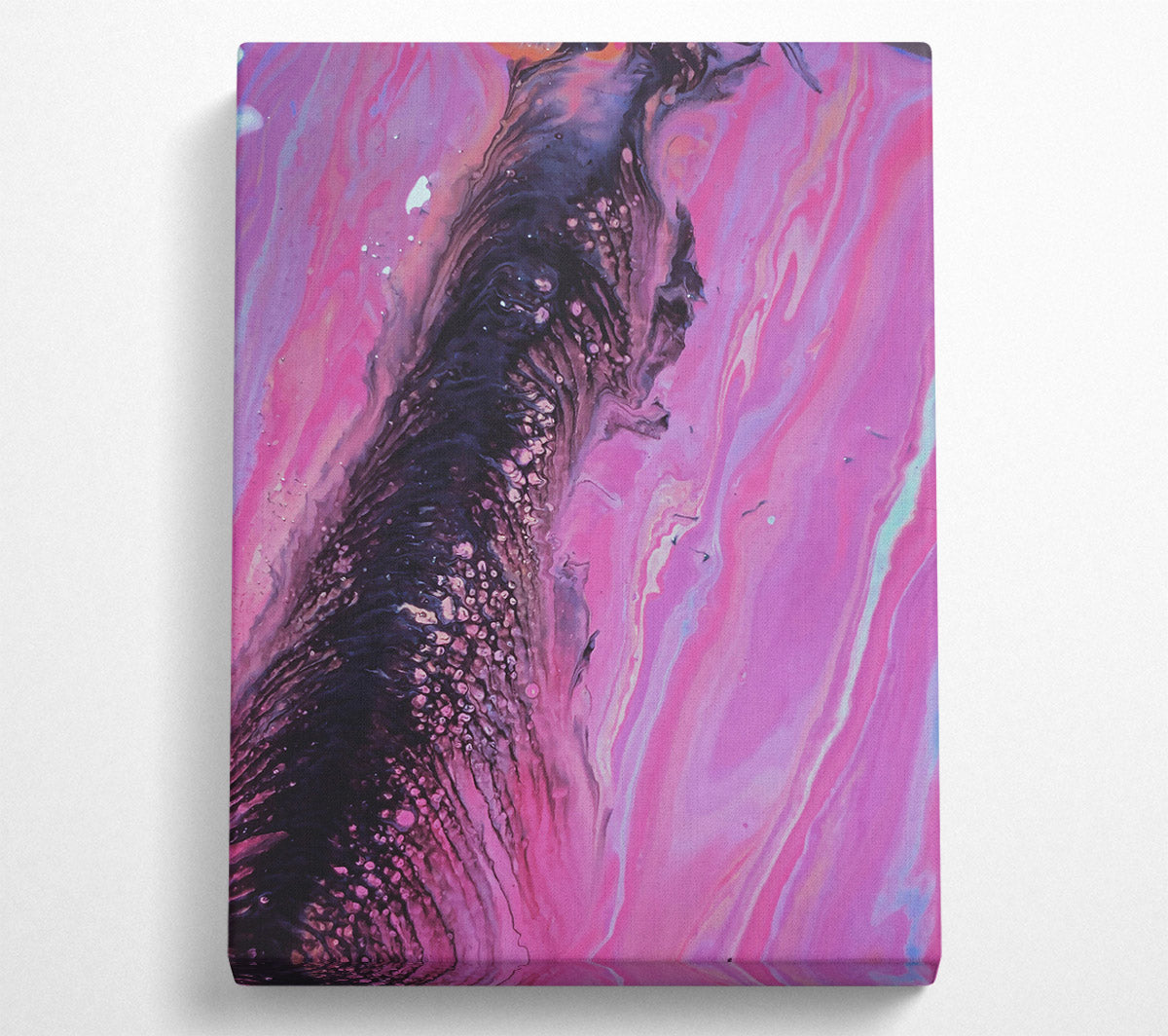 Pink Galactic Flow Canvas Wall Art