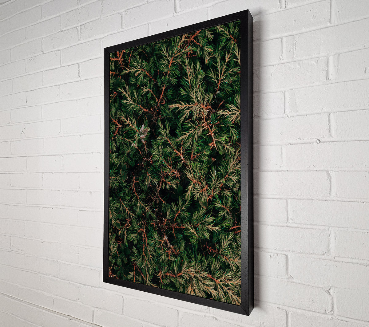 Emerald Green Branches Canvas Print
