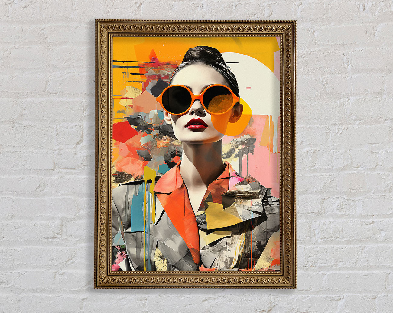 Modern Woman Fashion Framed Print