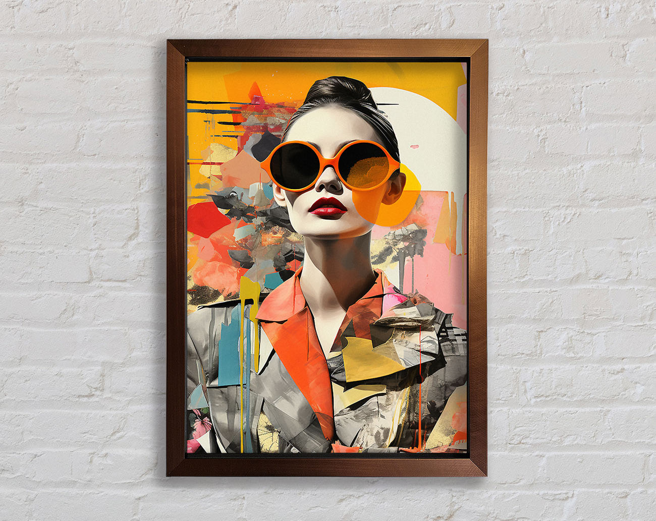 Modern Woman Fashion Framed Print