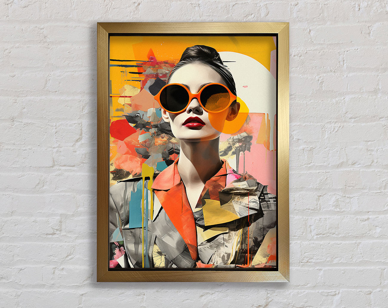 Modern Woman Fashion Framed Print