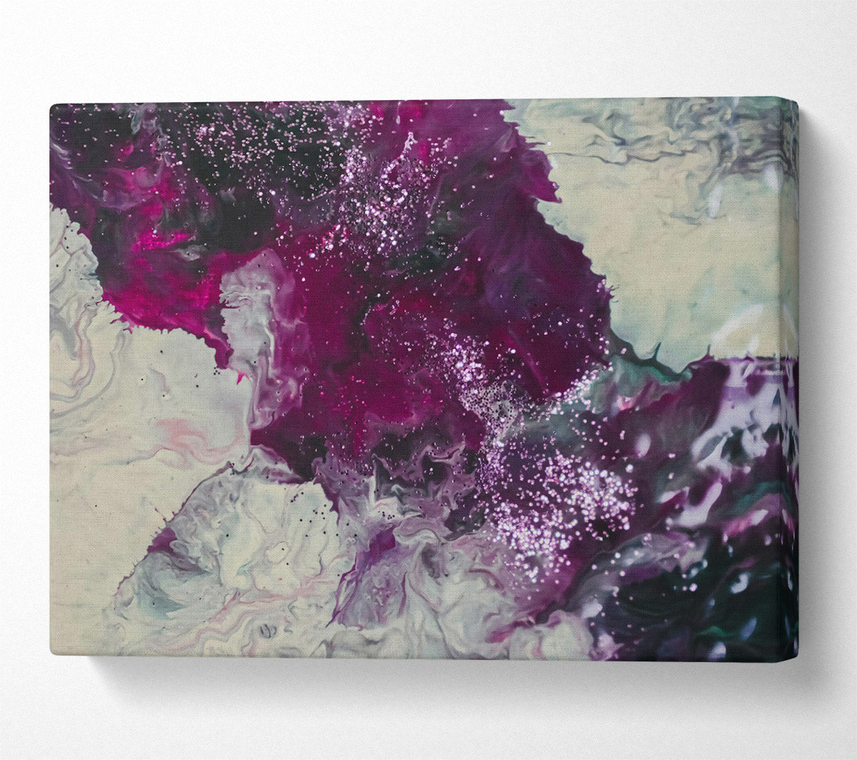 Purple Galaxy Dream Canvas Wall Art
