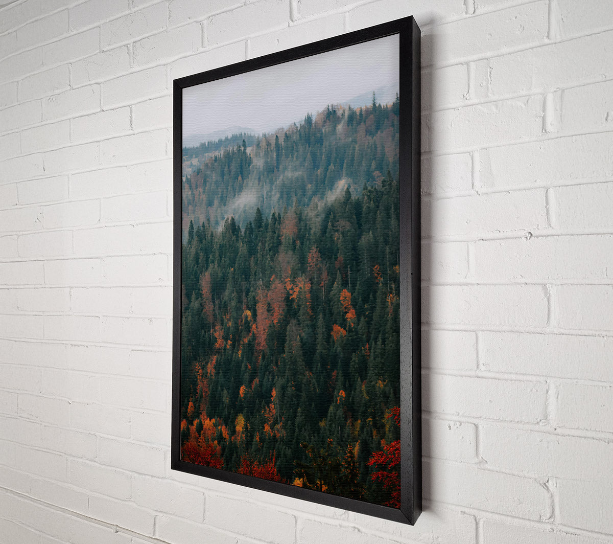 Red And Green Mist Canvas Wall Art