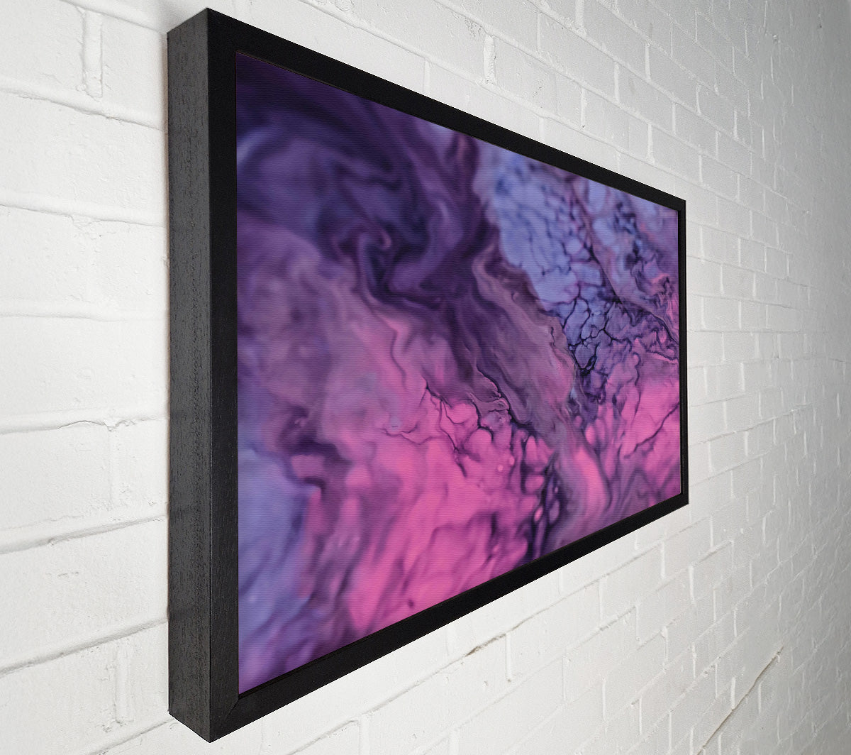 Pink And Purple Swirls Canvas Wall Art
