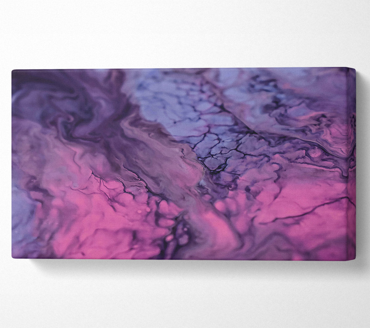 Pink And Purple Swirls Canvas Wall Art