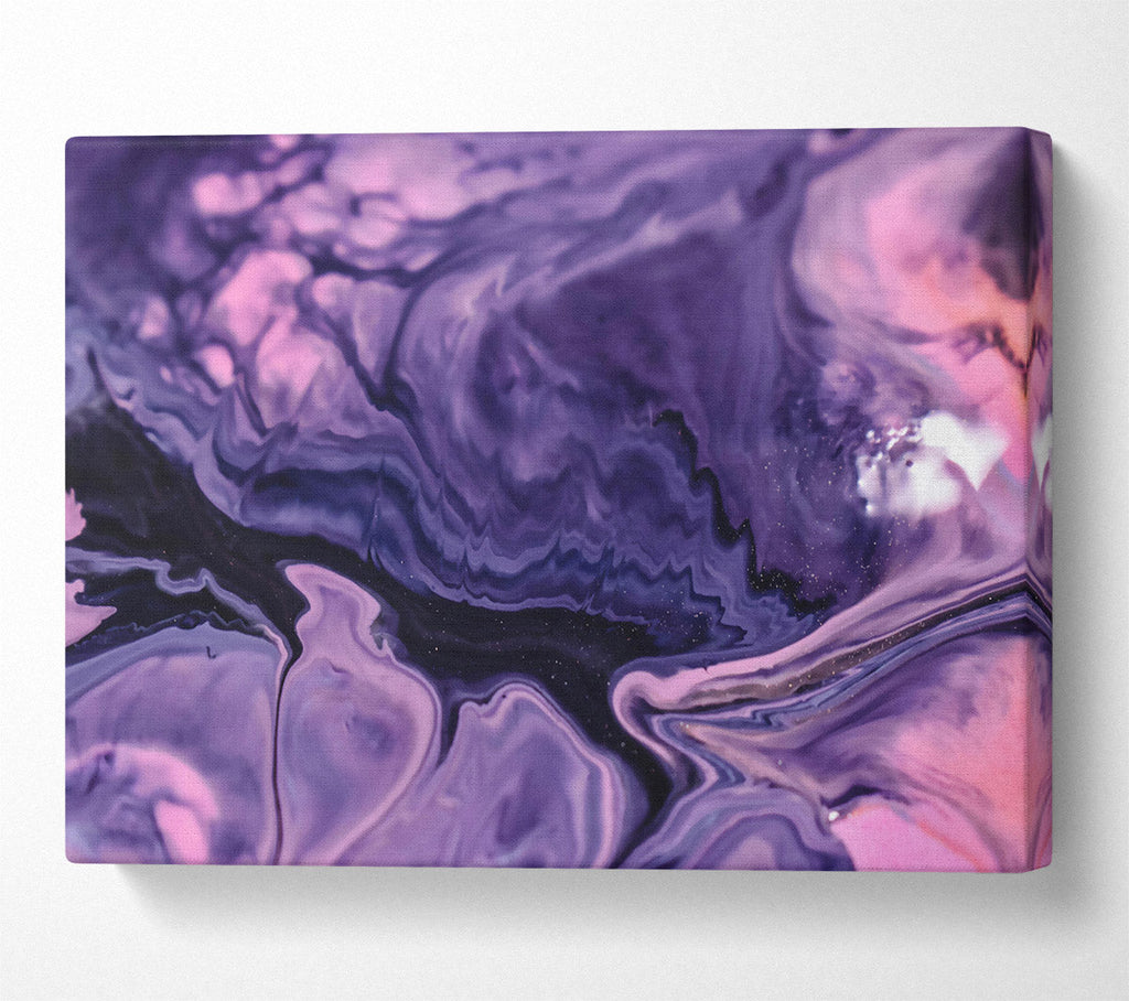 Purple Swirling Dreams Canvas Wall Art