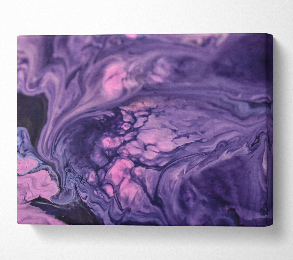 Purple Swirling Dreams Canvas Wall Art
