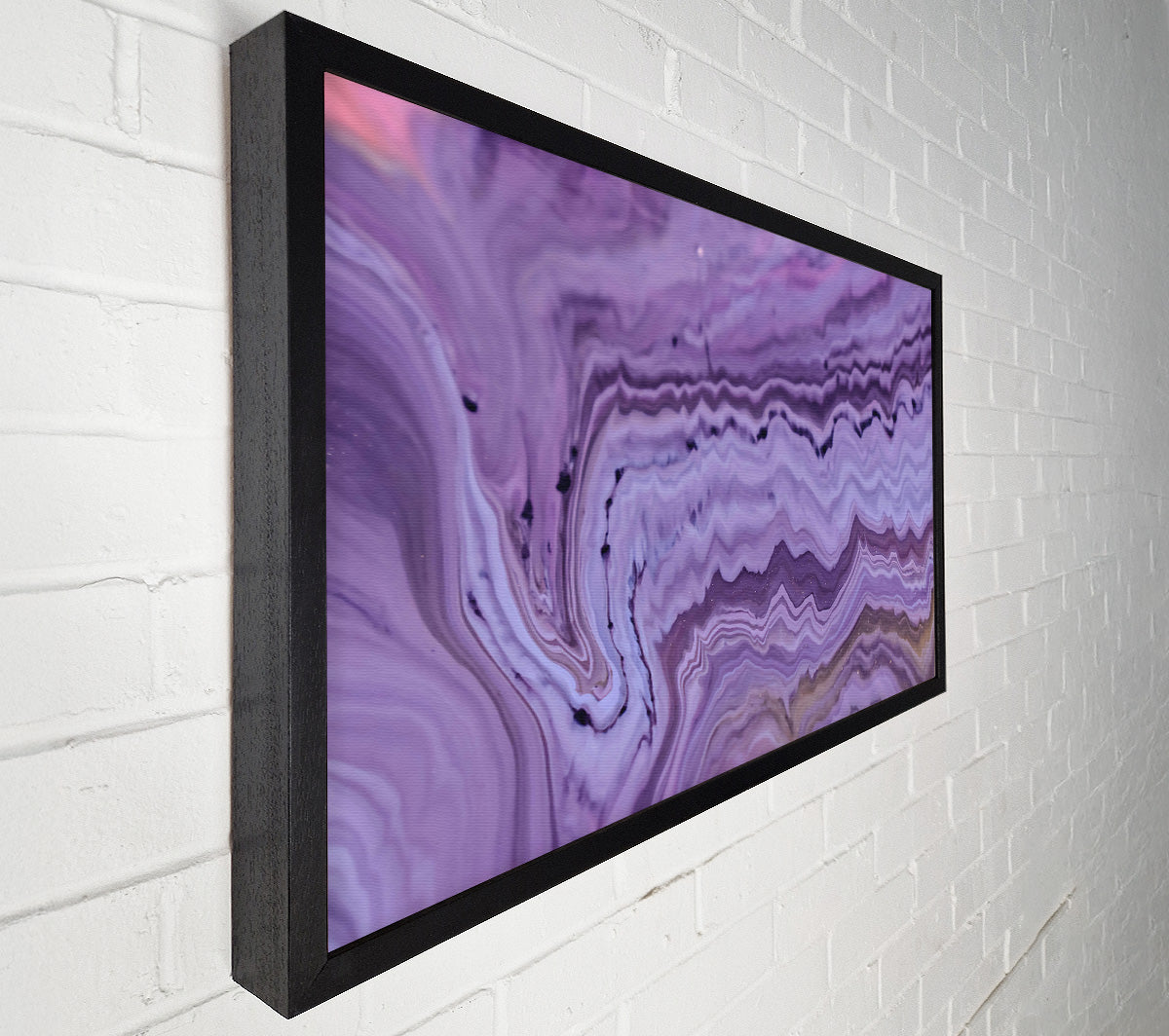 Lavender Swirling Hues Canvas Art