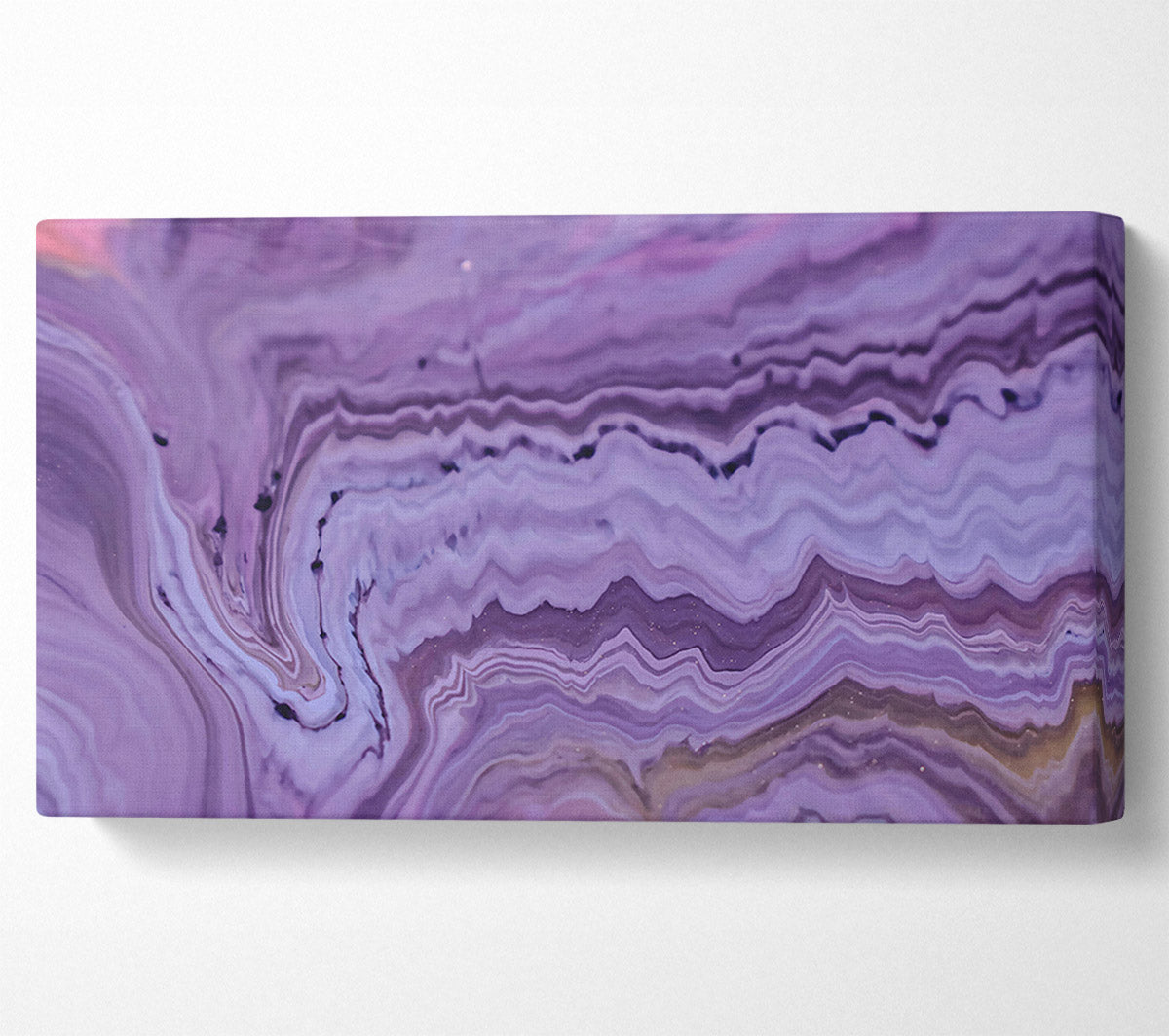Lavender Swirling Hues Canvas Art