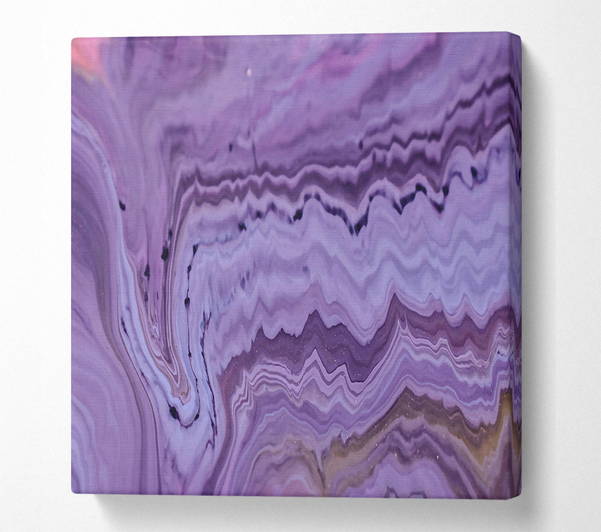 Lavender Swirling Hues Canvas Art