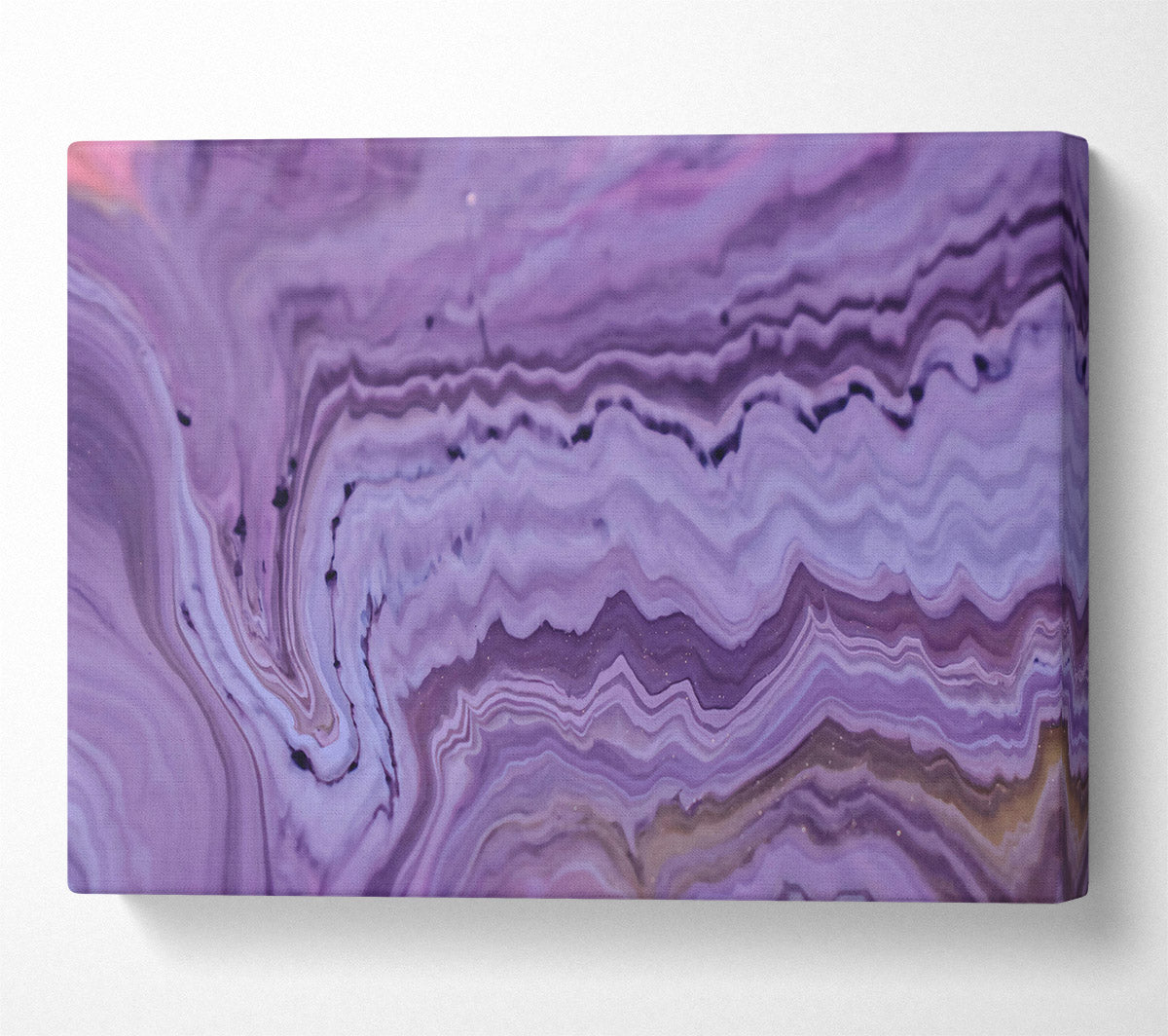 Lavender Swirling Hues Canvas Art