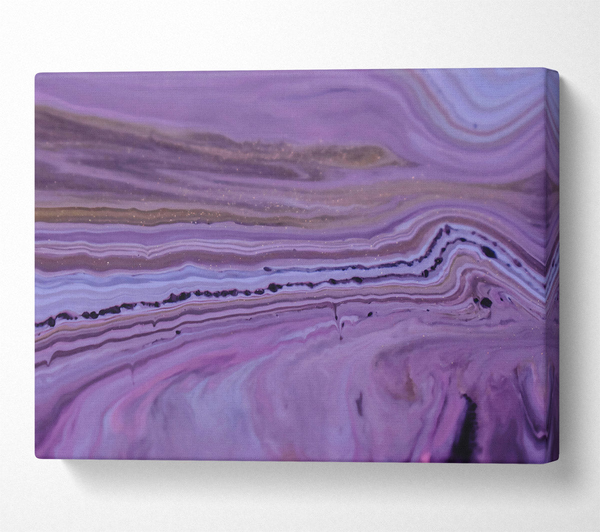 Purple Swirling Dreams Canvas Wall Art
