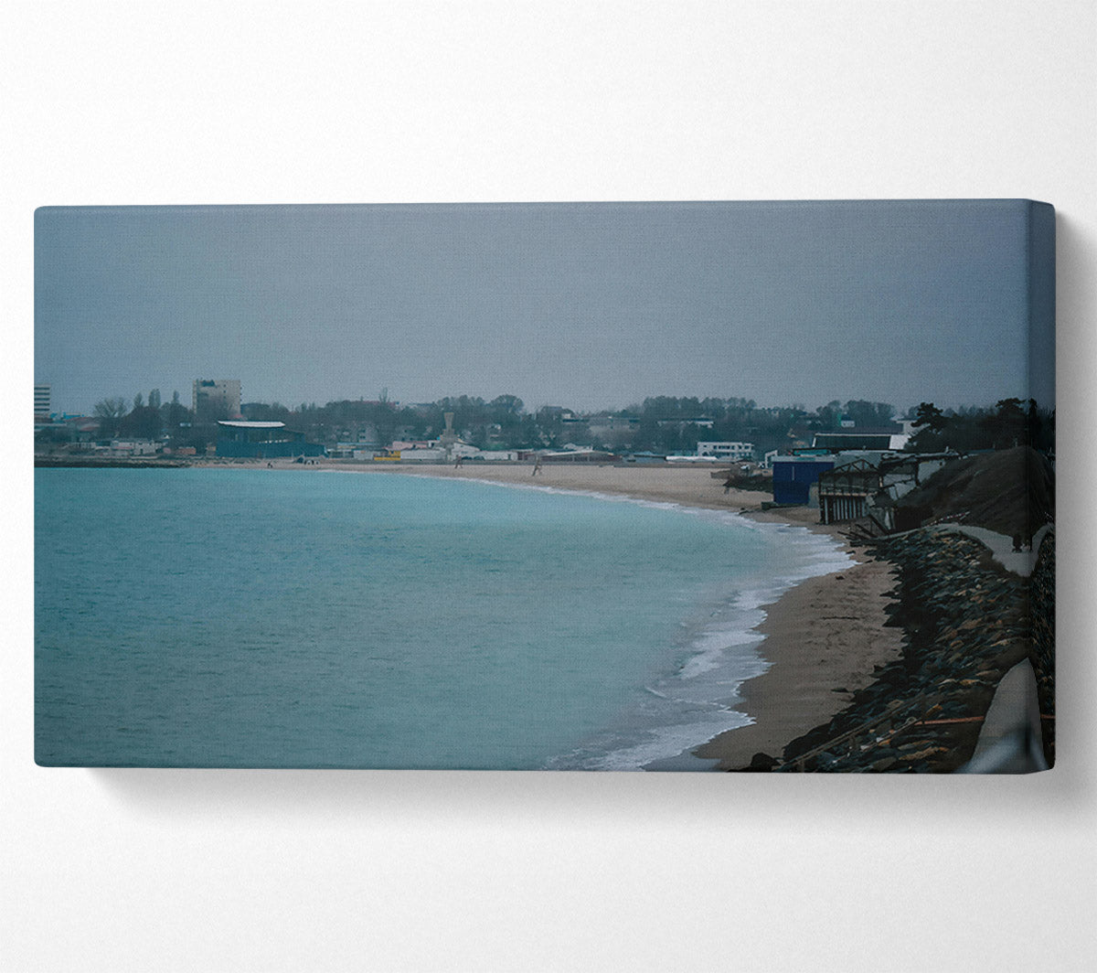 Turquoise Coastline Dream Canvas Wall Art