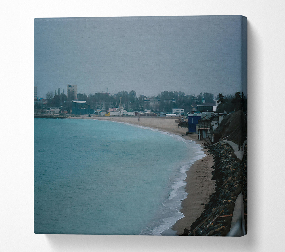 Turquoise Coastline Dream Canvas Wall Art