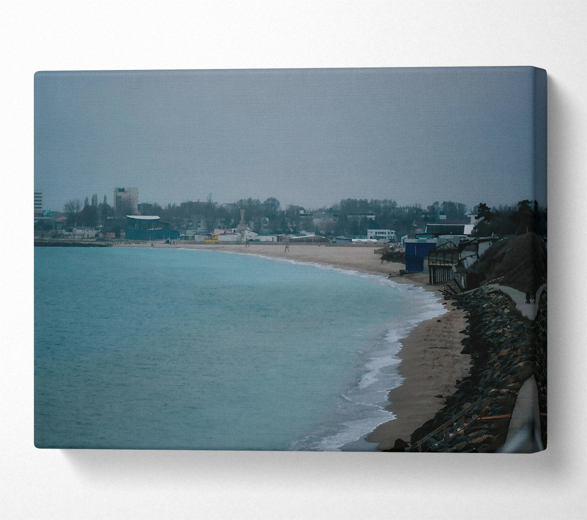 Turquoise Coastline Dream Canvas Wall Art