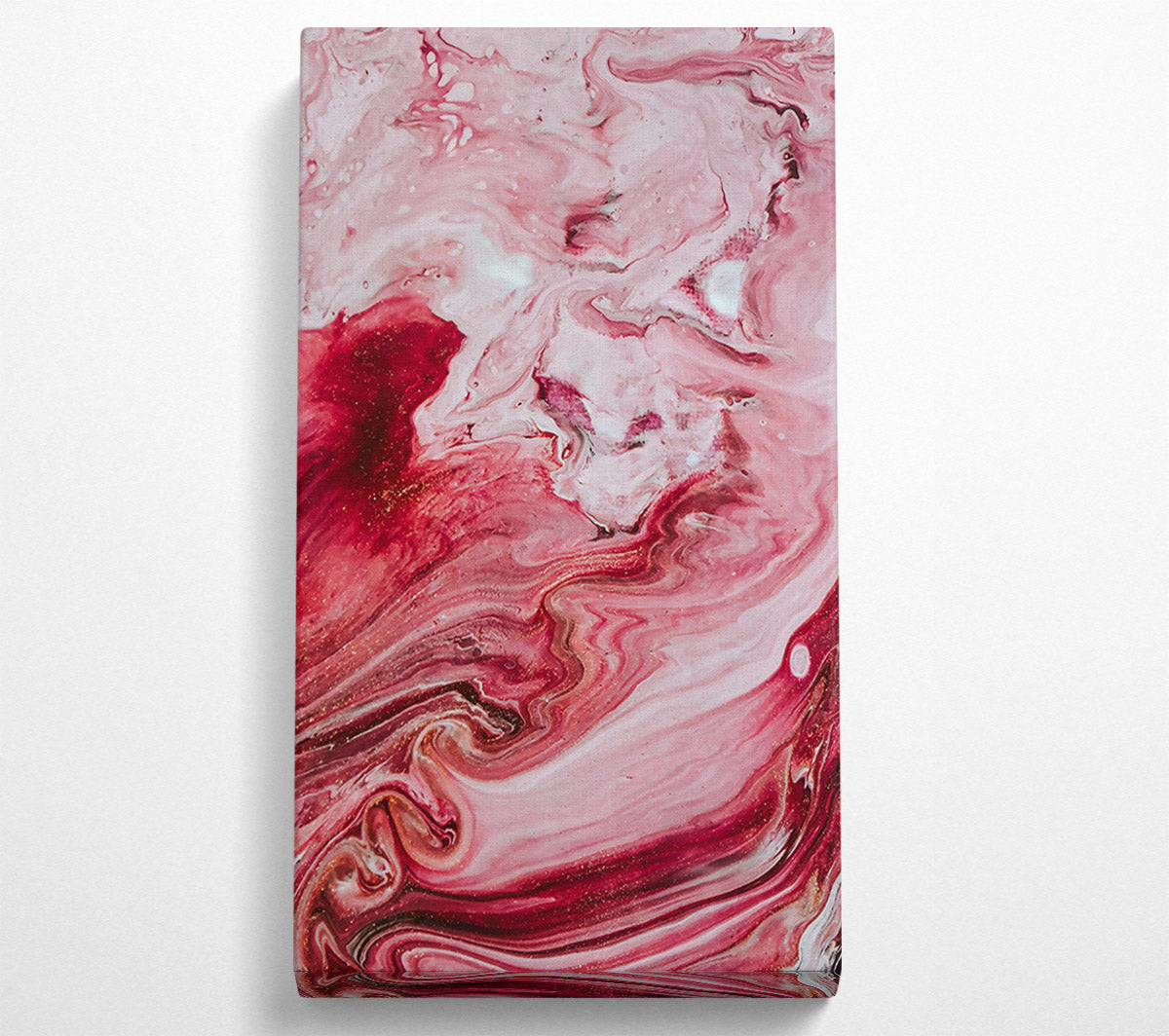 Crimson Swirls Of Love Canvas Art