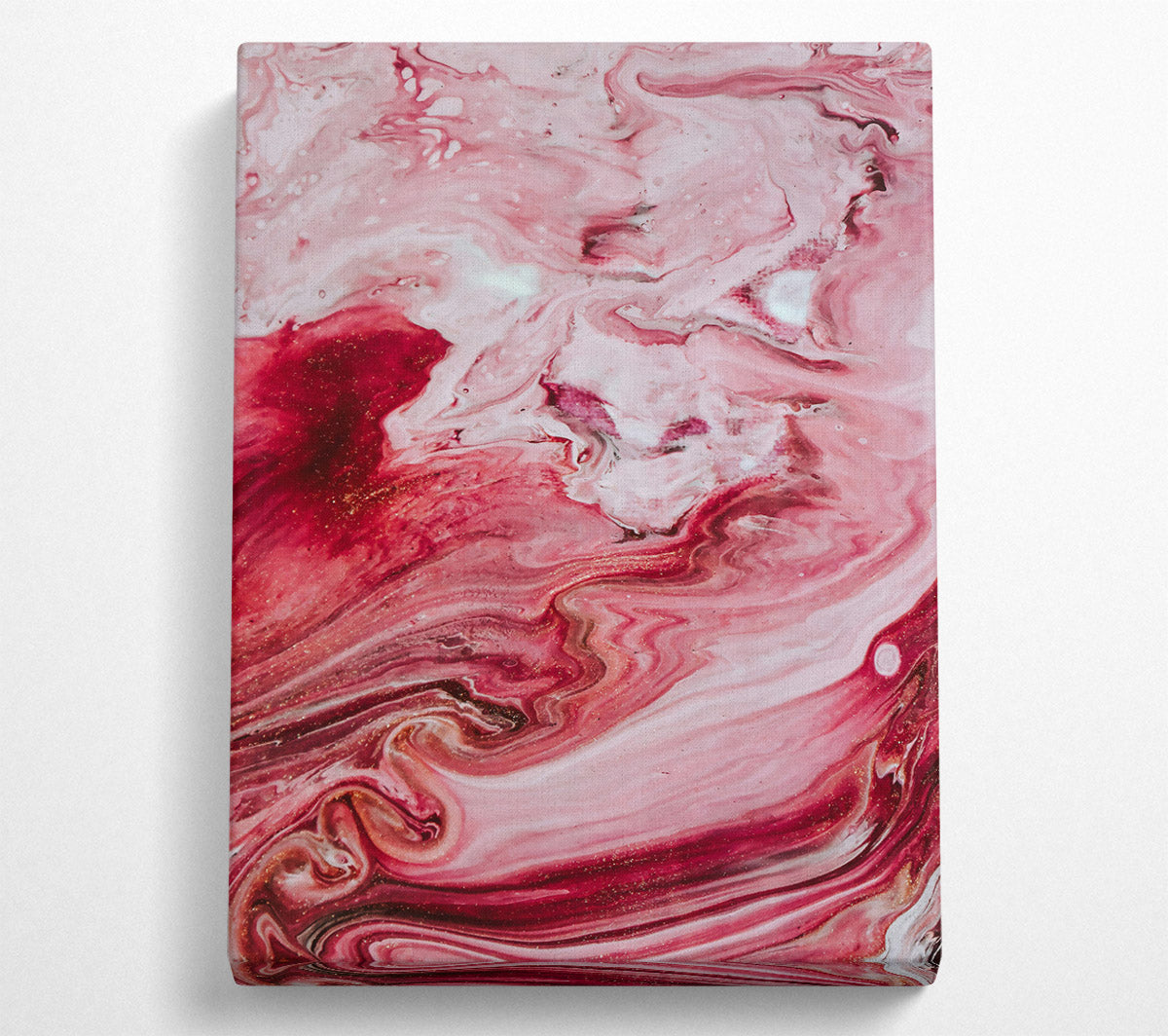 Crimson Swirls Of Love Canvas Art