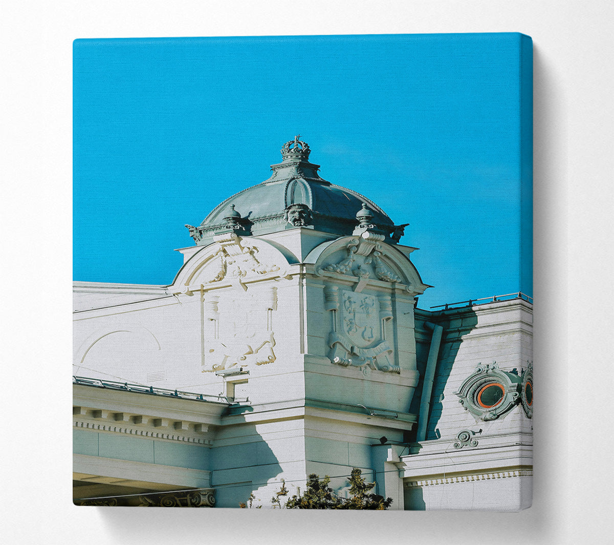 Blue Sky Ornamentation Canvas Print