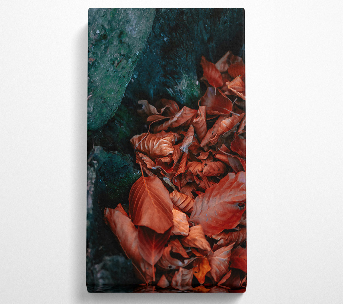 Rust-Colored Autumn Leaves Canvas Wall Art