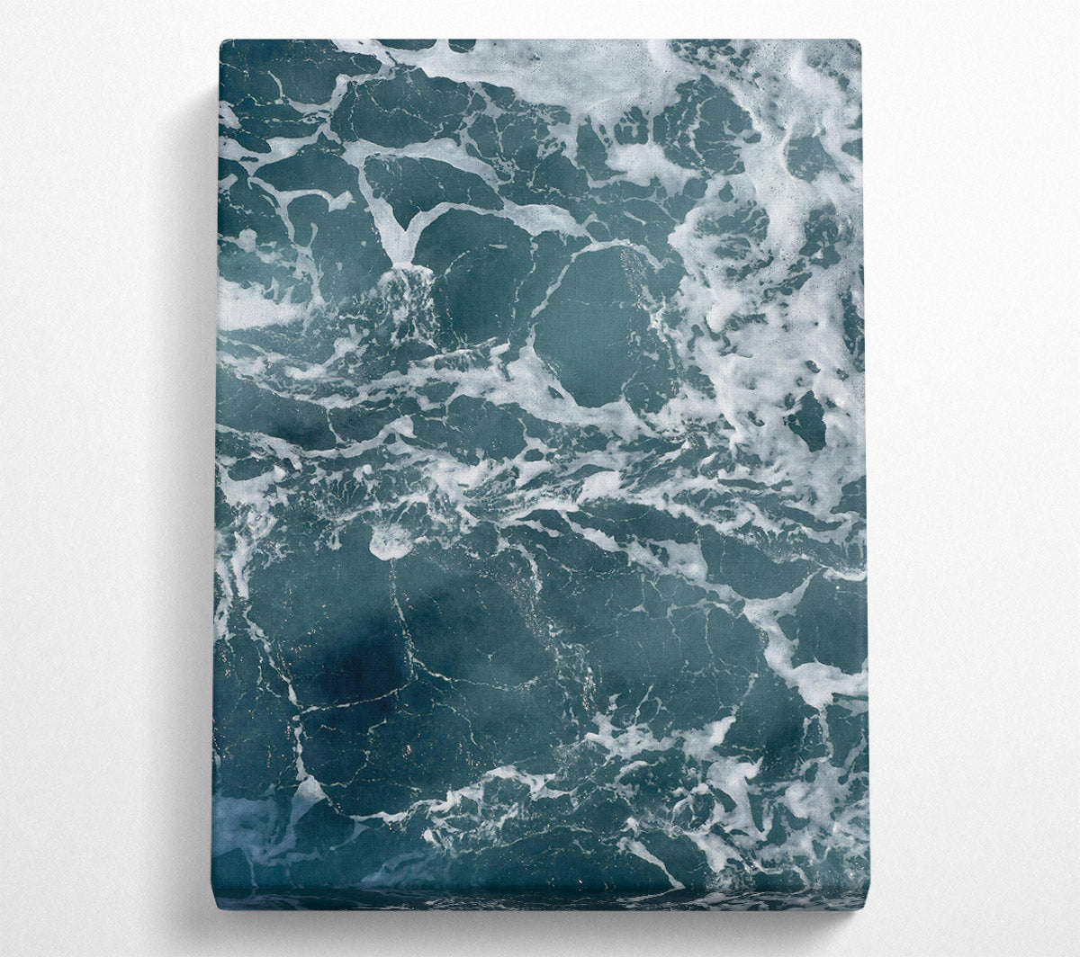 Teal Sea Foam Canvas Art
