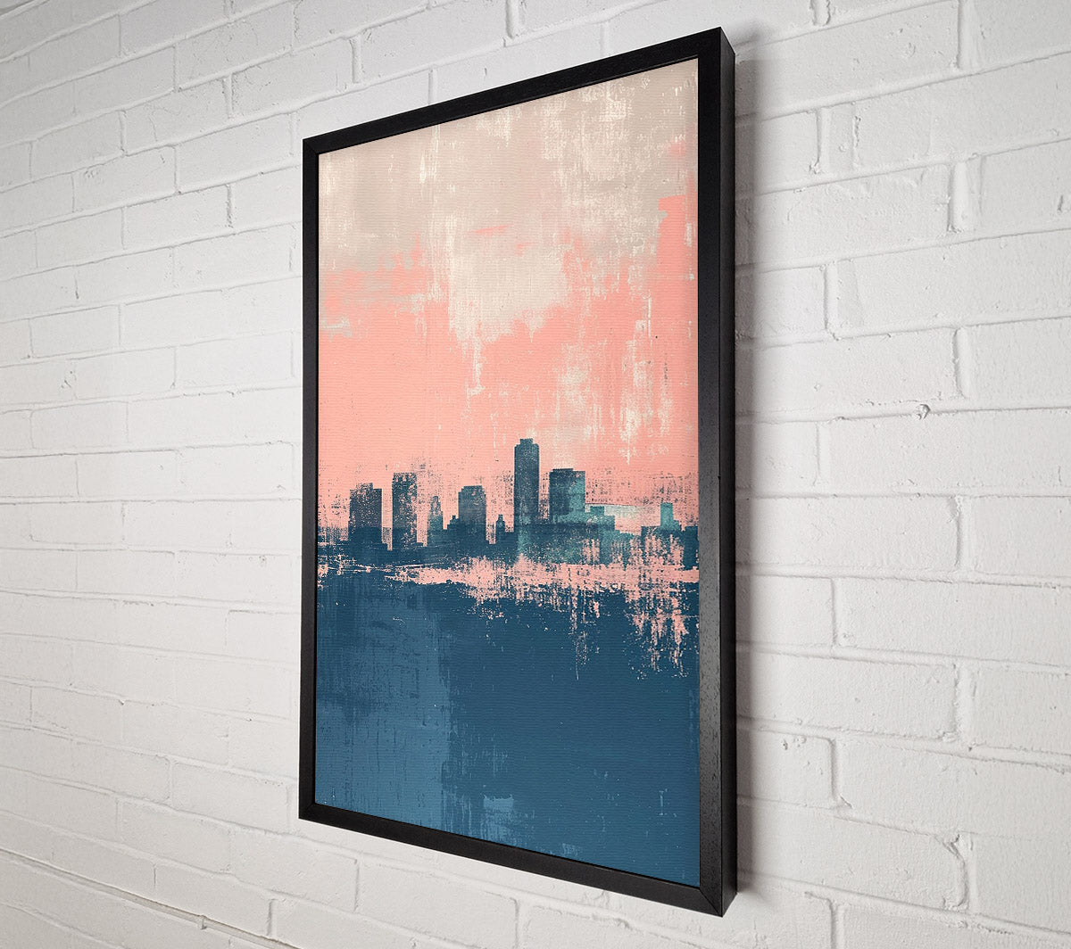 Pink To Blue Wash Canvas Wall Art