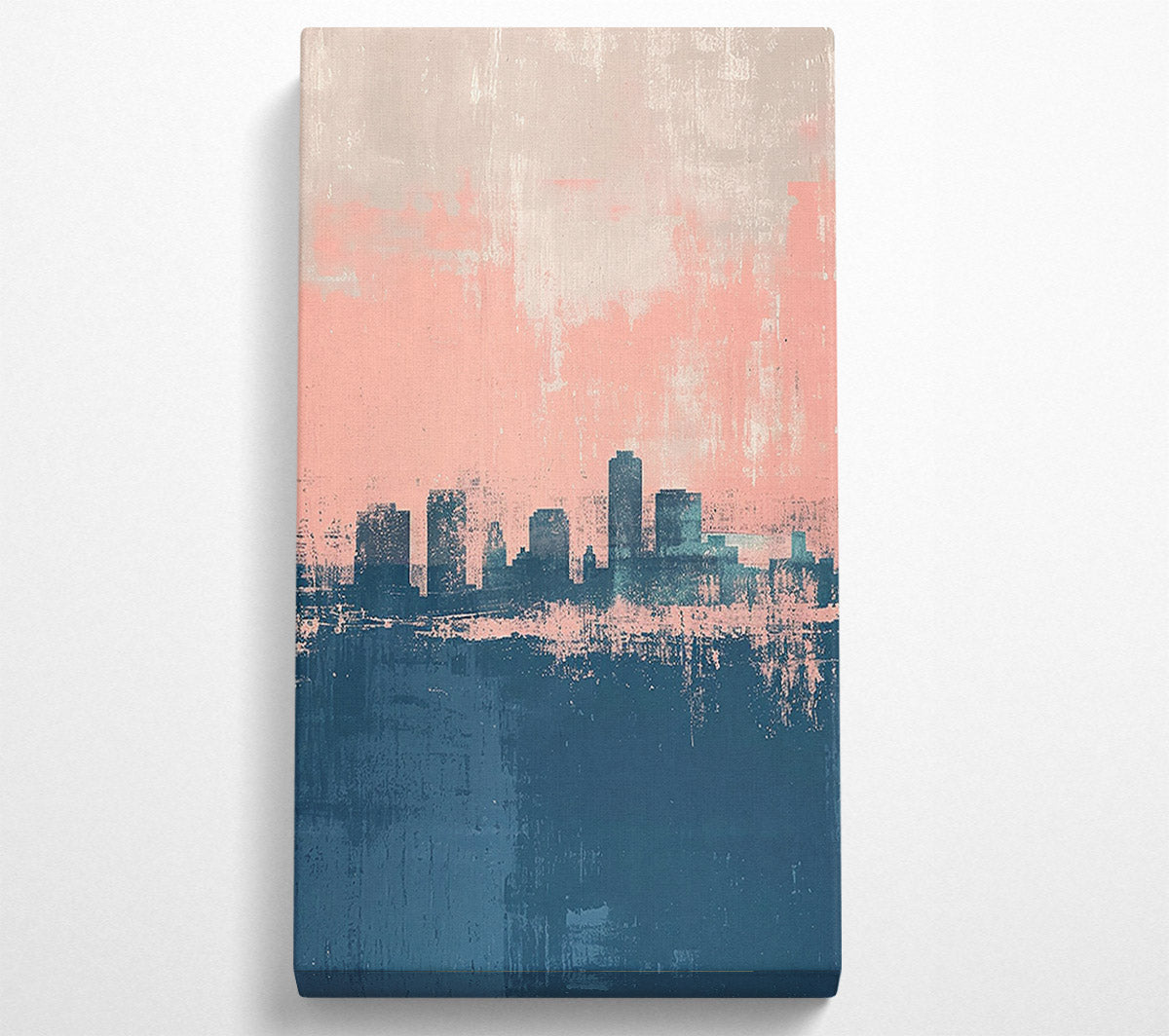Pink To Blue Wash Canvas Wall Art