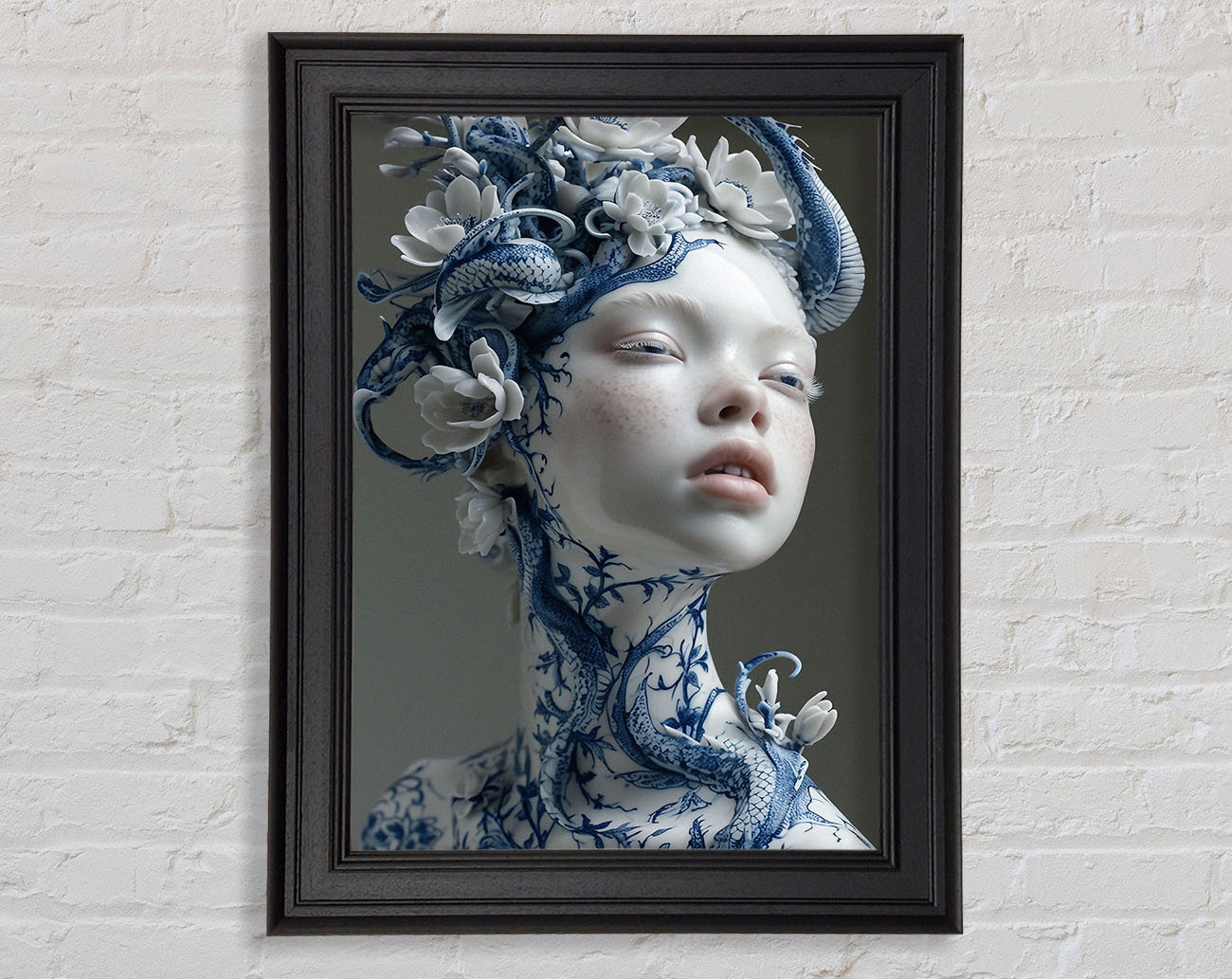 Porcelain Beauty Framed Print