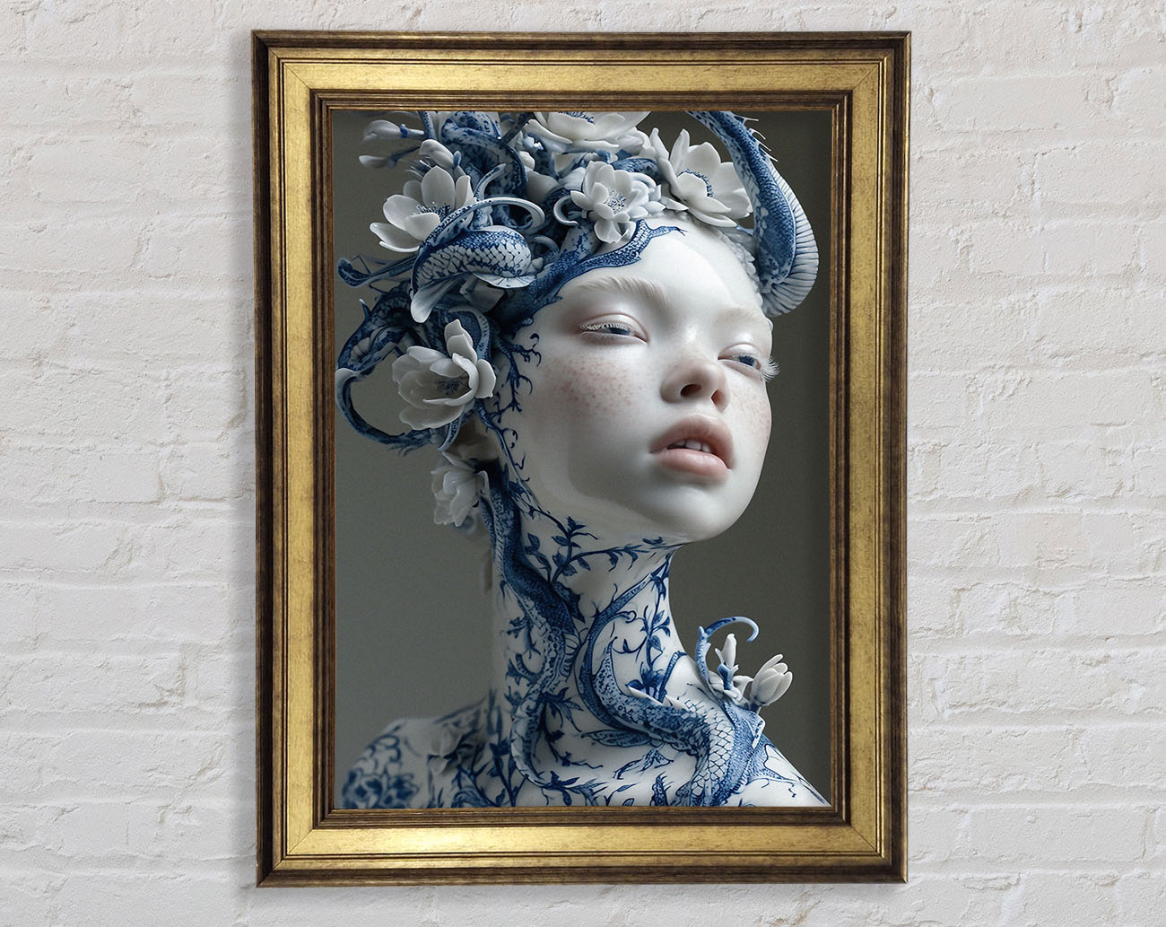 Porcelain Beauty Framed Print