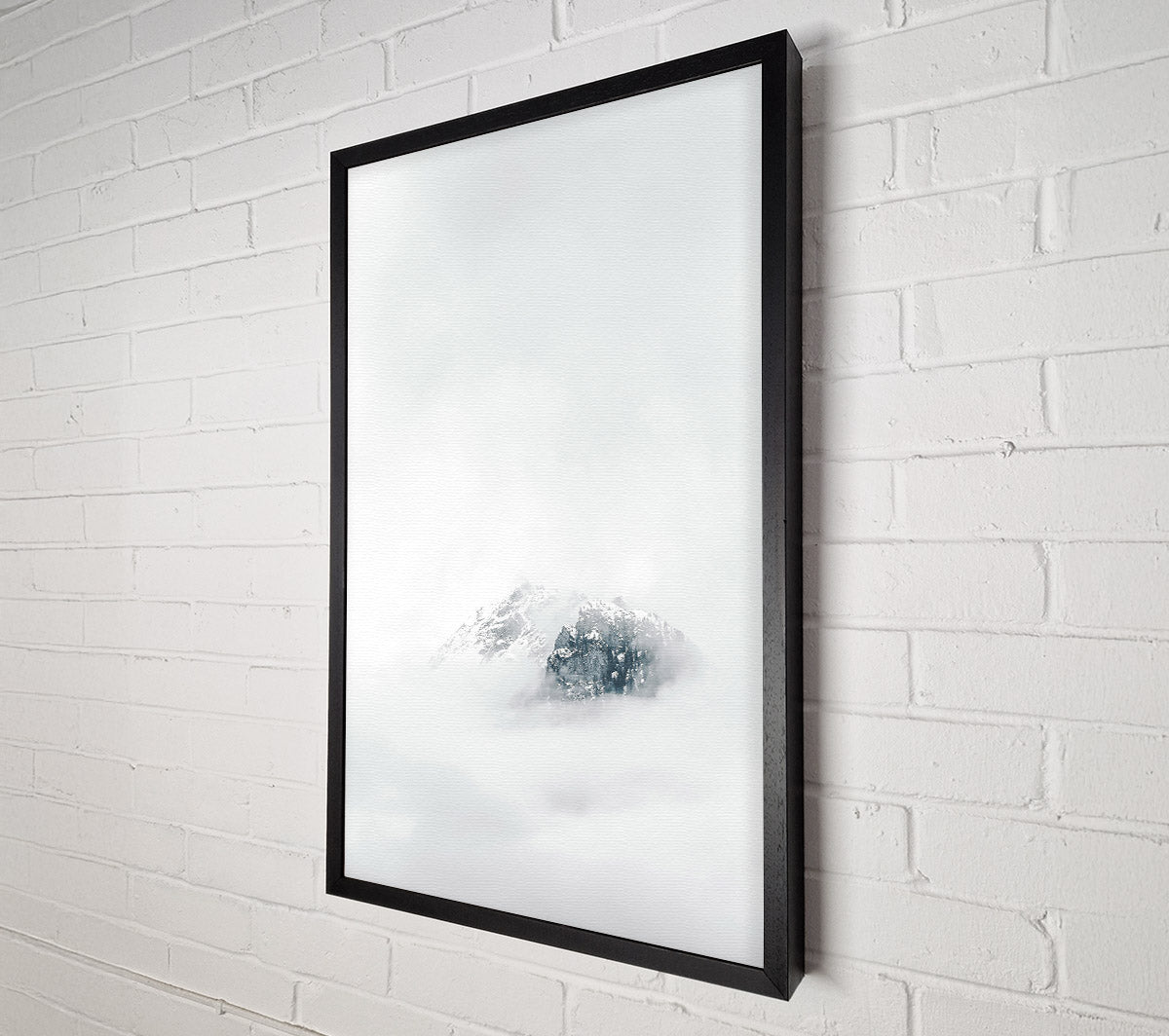 White Peak Emerging Canvas Wall Art