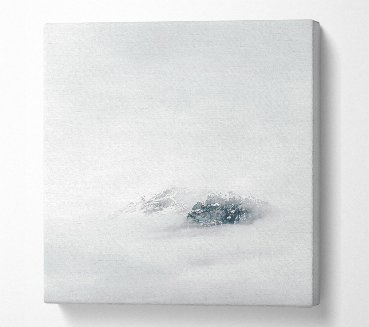 White Peak Emerging Canvas Wall Art