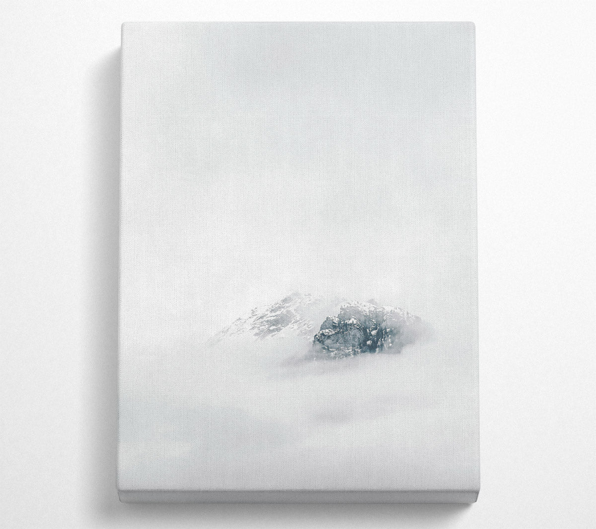 White Peak Emerging Canvas Wall Art