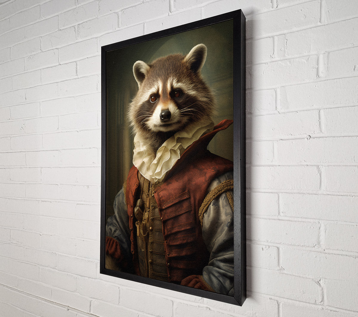 Racoon Renaissance Canvas Wall Art